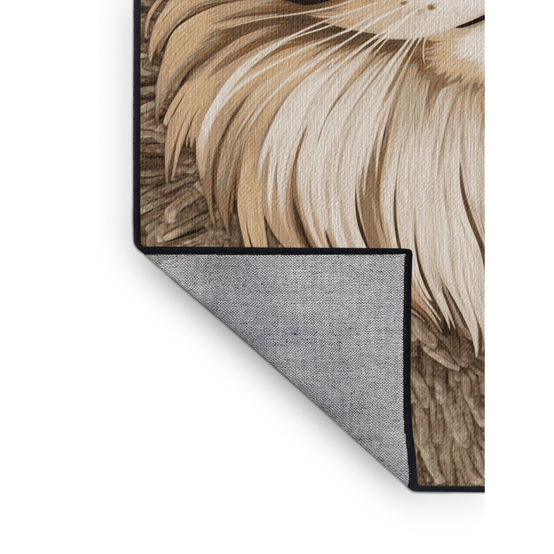  Tapis lavable chats persans, Rond 6 pi