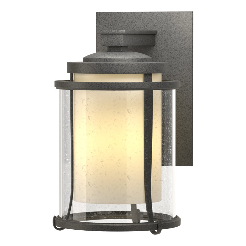 Meridian Outdoor Armed Sconce, Natural Iron, 10.3" H x 6.3" W x 7.2" D
