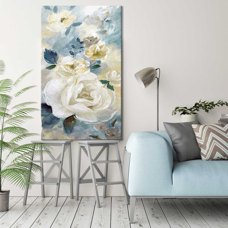Simple Simple Bright and Bold Détail II par Nan - Peinture, Toile tendue, H 40 po x l 24 po x P 1,5 po