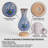 5.1" 3-Color Dimmable Glass Vase Table Lamp (No Flowers Included)