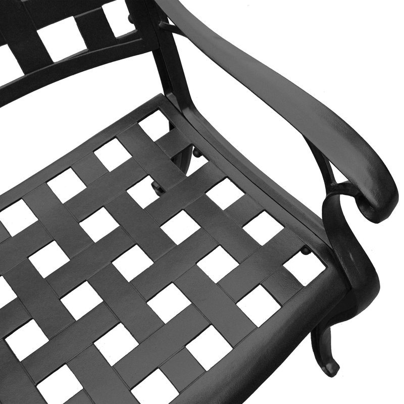 Seine Outdoor Dining Armchair, Black