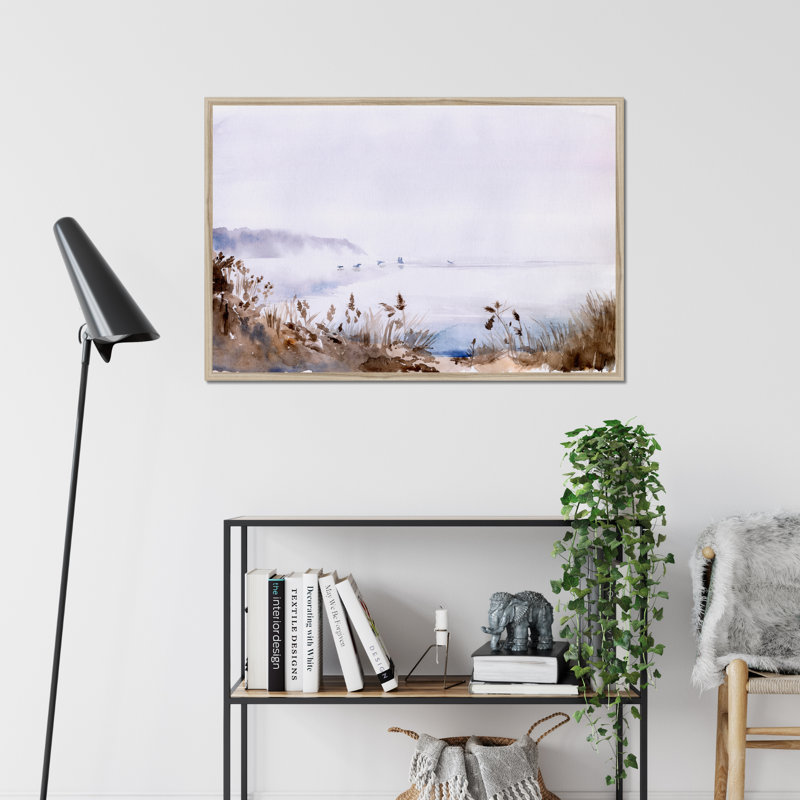 Sea Oats Mist I by Jennifer Paxton Parker - Wrapped Canvas Painting Print, 65cm H x 95cm W, Natural Wood Framed Paper Print