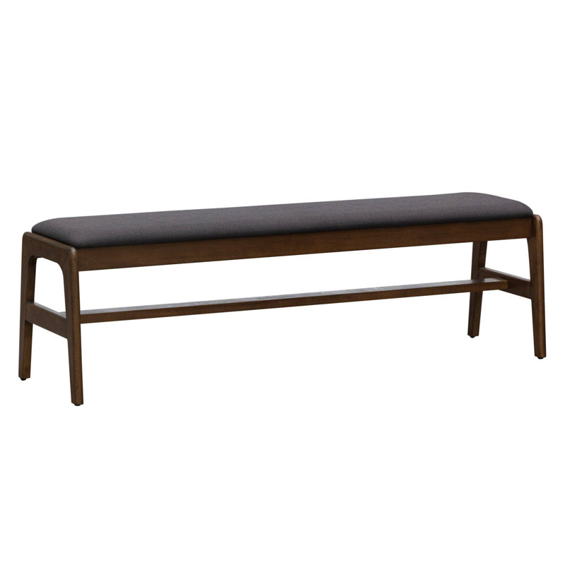 Maya Upholstered Bench, Gray