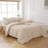 Solayne Muslin Duvet Cover Set 100% Cotton Double-Layer Linen Like Gauze Comforter Cover 3 Pieces Breathable & Lightweight For All Season-111460467-111460469