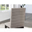 Chaise d'appoint rembourrée à dossier gris