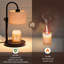 Bougie chauffe-lampe avec minuterie, chauffe-cire à hauteur réglable avec deux ampoules, décoration de maison, cadeaux pour femmes-43732445