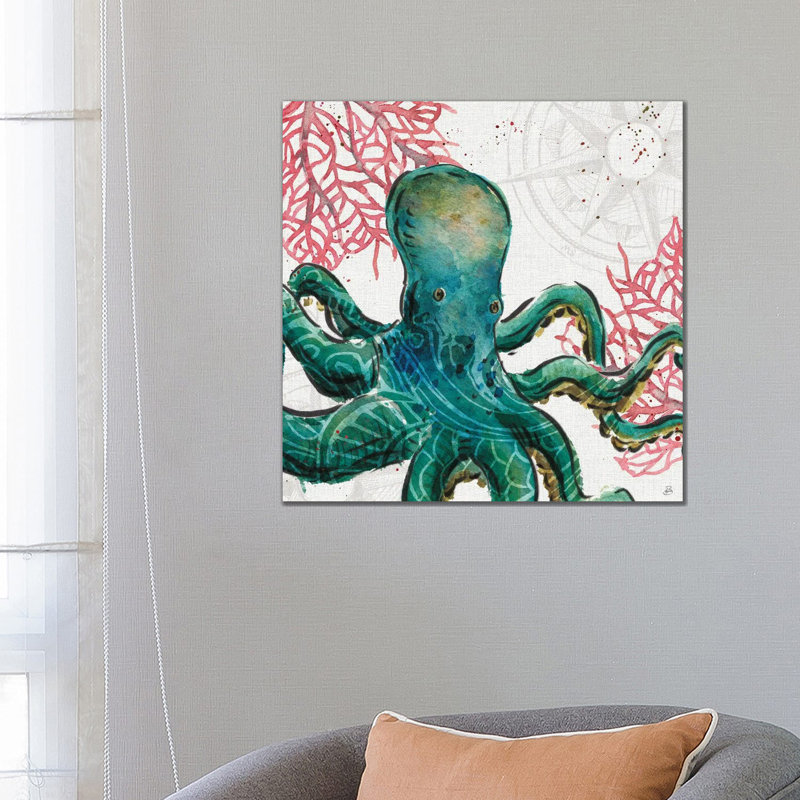 Ocean Finds IX by Daphne Brissonnet - Wrapped Canvas Painting, 66.04 cm H x 66.04 cm W x 3.175 cm D