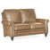 Reddish Leather Loveseat
