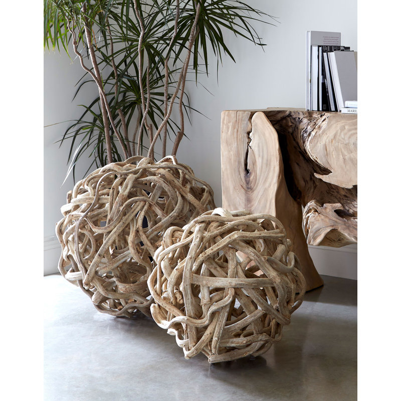 Vine Ball Sculpture, 27" H x 27" W x 27" D