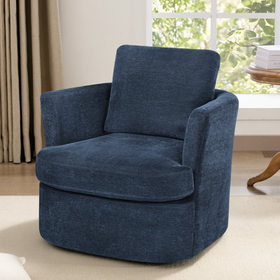 Jocqueline 32.3'' Wide Swivel Barrel Chair