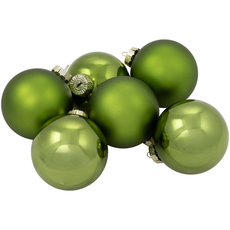 Ornement de Noël boule de verre, Vert kiwi