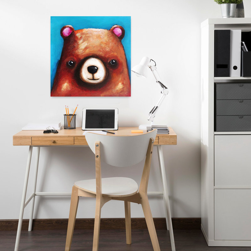 L'ours brun, art contemporain, H 18 po x l 18 po