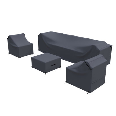 Distefano Rattan Outdoor Conversation Set Cover For Patio Seating Group With Cushions