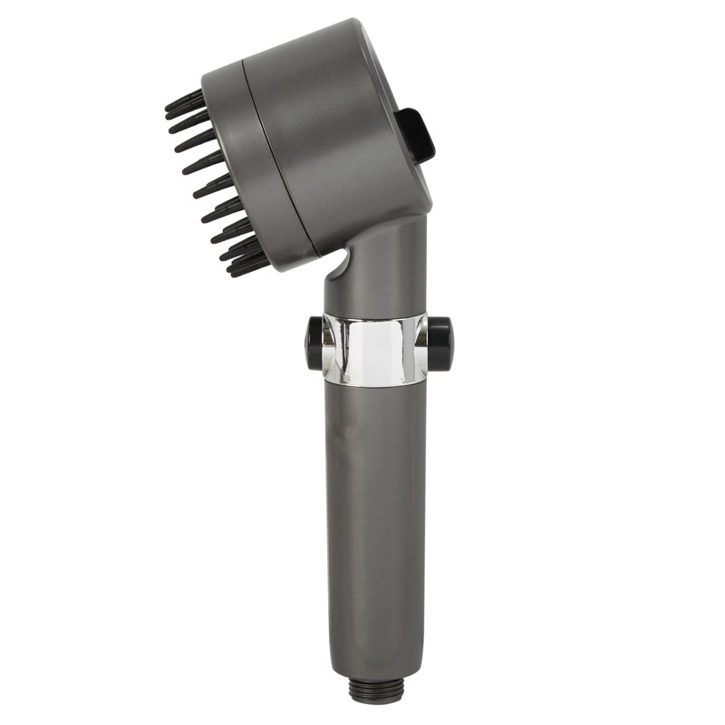 Bath Bliss 4 Function Monsoon Filtering Shower Head In Grey
