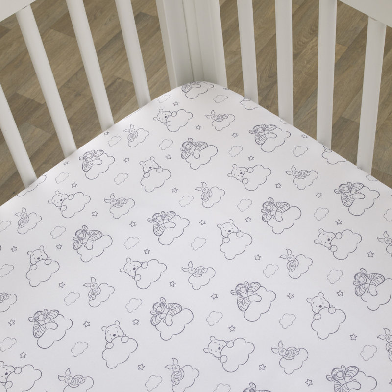Drap-housse pour lit de bébé NoJo Disney Winnie l'ourson Hello Sunshine