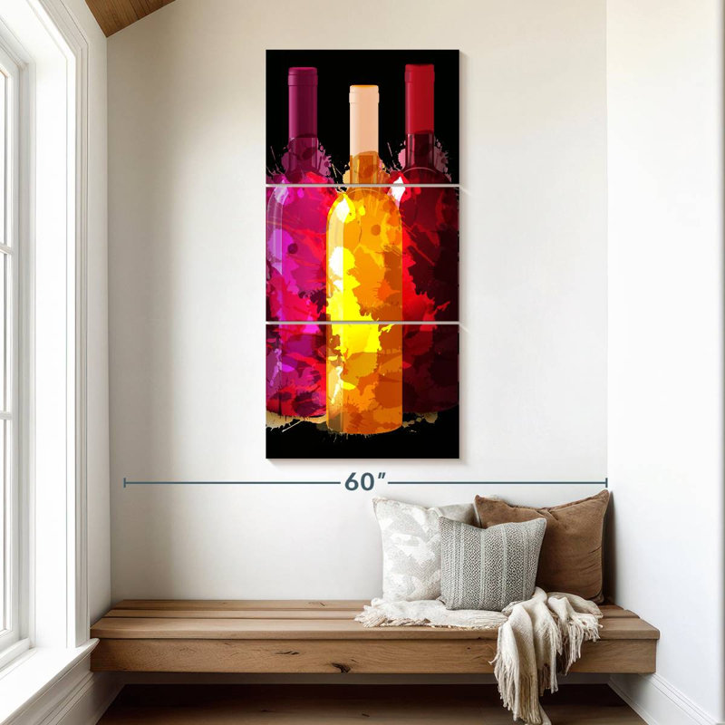 Wine Splash, 52" H x 24" W