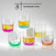 Verres à whisky colorés JoyJolt Hue, 10 oz