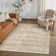 Tapis beige lavable avec envers antidérapant Ladonya