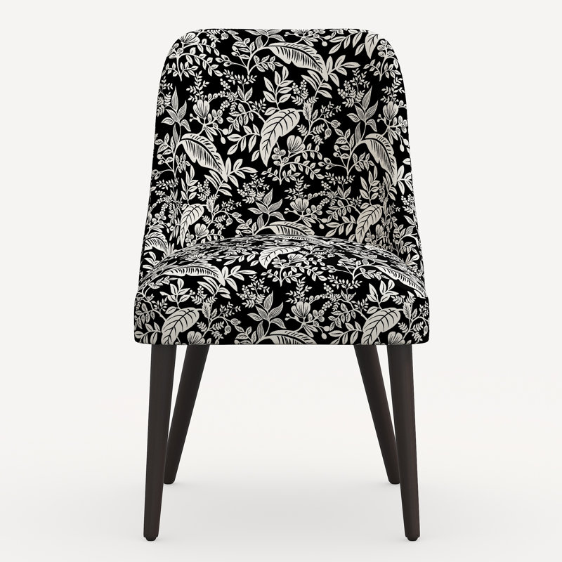 Clare Dining Chair, Rpc Canopy Black & Cream Linen