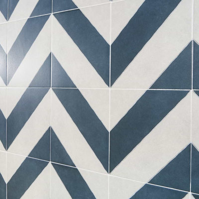 Auteur Chevron 9x9 Matte Porcelain Tile