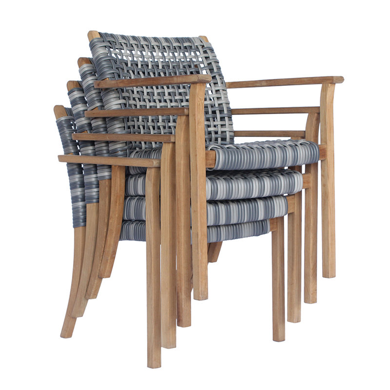 Catherine Stacking Teak Armchair