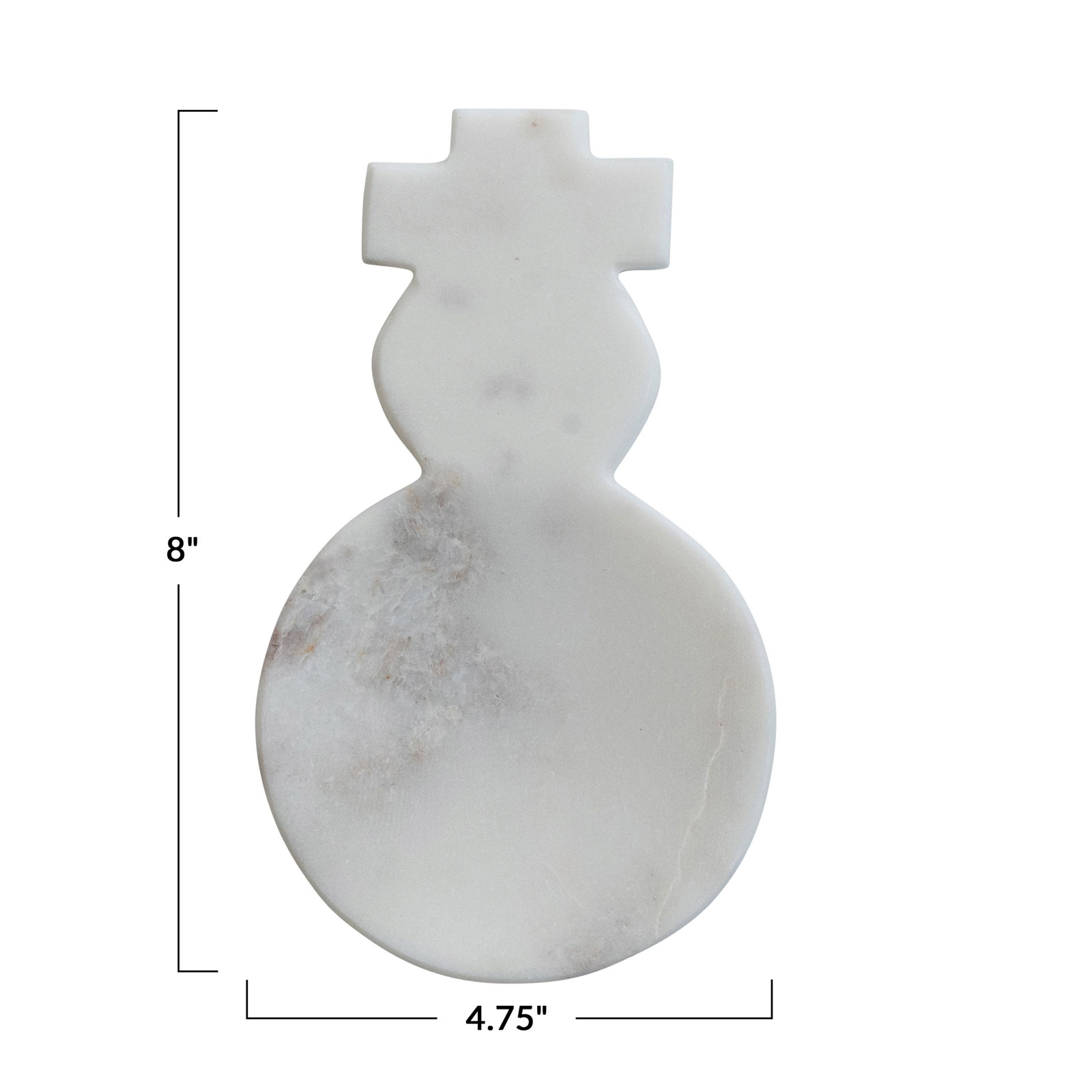 Marble Snowman Shaped Spoon Rest