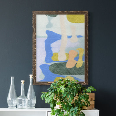 Rorschach Rainbow II - peinture sur toile encadrée