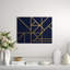 Gold Navy And Lines IV Print by Guseul Park-26760766-26760767