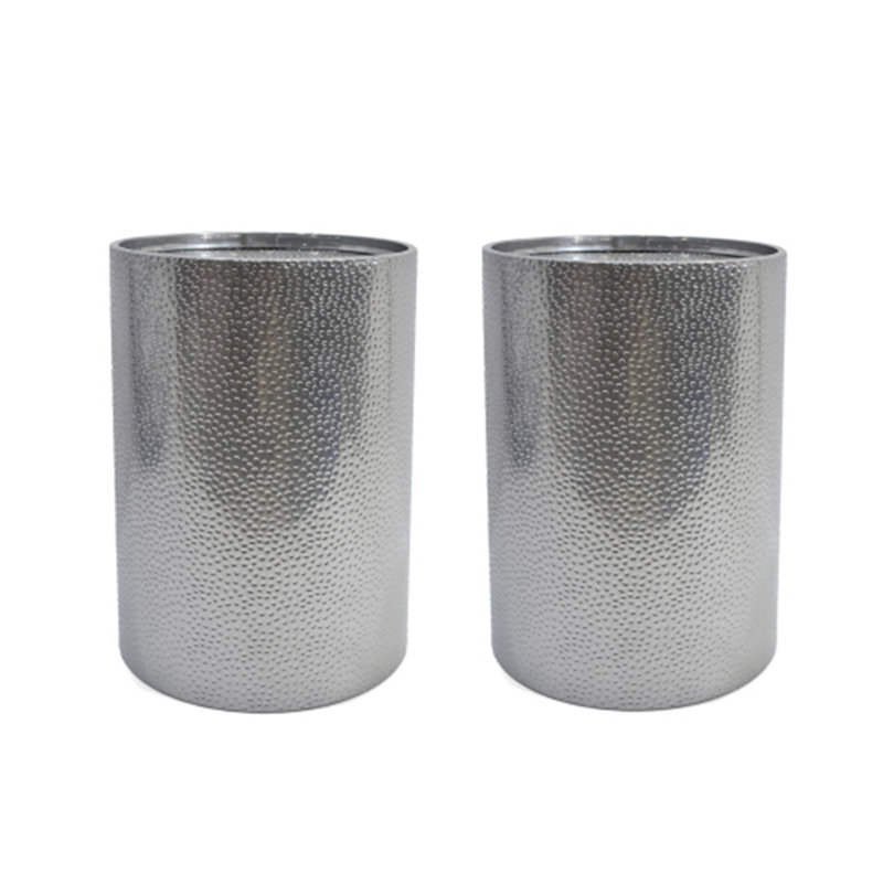 Table d'appoint en métal - Argent