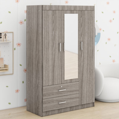 Armoire-penderie à miroir 3 portes Minimalist