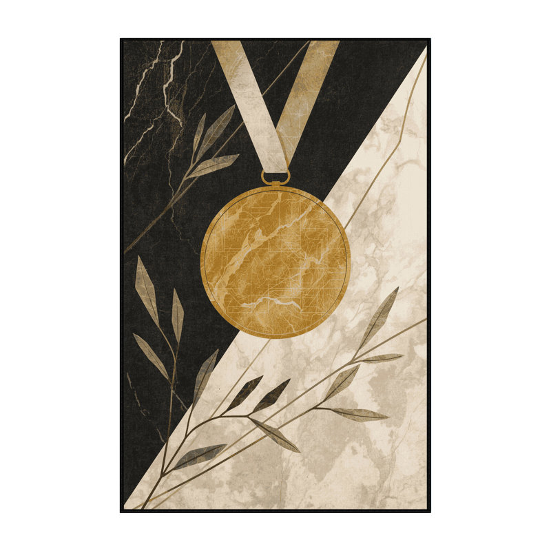 Machine Washable Takengon Gold Medal Posh & Luxe Marble Rug in Beige – Black Binding, 5x7
