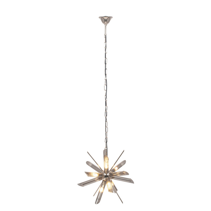 Ringold 8 - Light Sputnik Chandelier, Smoke/Silver