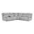 Jagger Velvet Power Reclining Sectional with USB Ports-101430383