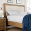 Gwenaelle Solid Wood Oak Veneer Bed Frame-958183577