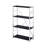 Tennos Black & Chrome Finish Bookshelf-849941319