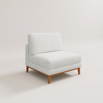 Fauteuil d'appoint modulaire rembourré sans accoudoirs