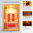 Luxury Dual-System Wood Sauna Room for 2 Person, Hybrid Indoor Sauna Spa,Canadian Hemlock, 3.5KW Heater, 195°F Steam+149°F Far Infrared, 9 Heating Elements, 220V, Oxygen Ionizer, 8mm Tempered-Grass