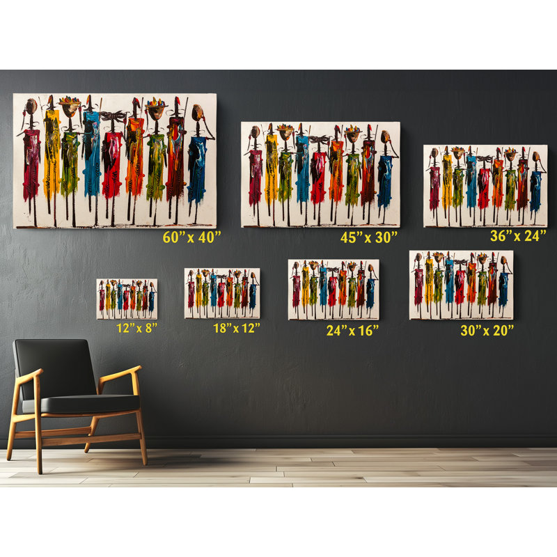 " Abstract African Wall Art Masai Canvas Print Colorful African Painting African Wall Decor Art Triptych Large Canvas Art "