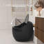Toilette moderne en forme d'œuf - 1 pièce, 1,28 GPF, chasse simple, blanc brillant, conception écoénergétique-121545500