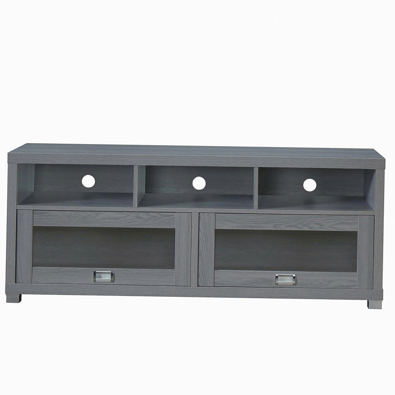 Meuble télé Durbin, adapté aux téléviseurs de 75 po, gris