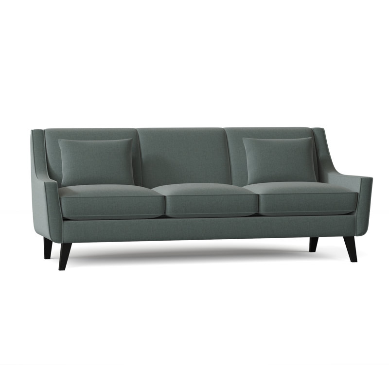 Gros 85'' Upholstered Sofa, Heavenly Robins Egg Chenille