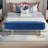 48" Wide Shoe Storage Bench Velvet Upholstered Bench Tufted Bench for Entryway and Bedroom-424379034