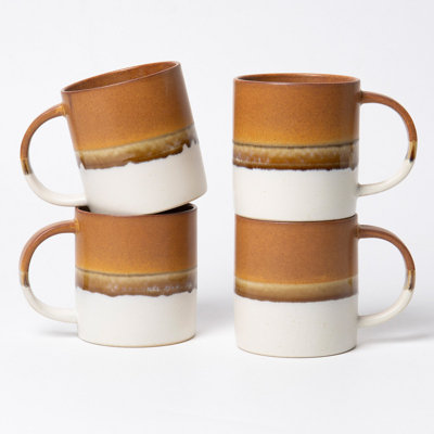  Stoneware Coffee Mugs