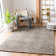 Chul Hand Tufted Wool/Cotton Geometric Rug in Dark Gray/Ivory