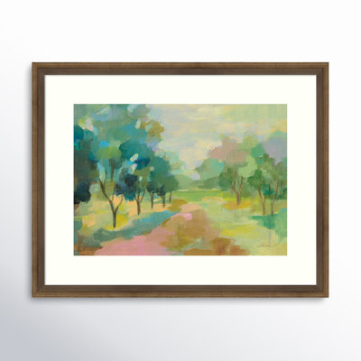 Sunrise Forest Painting by Silvia Vassileva