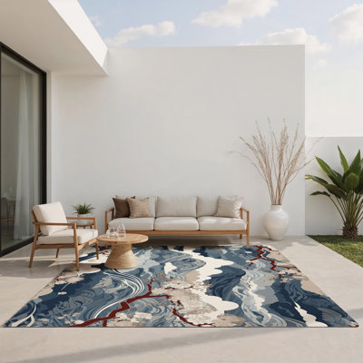 Tapis intérieur et extérieur Amber Tide