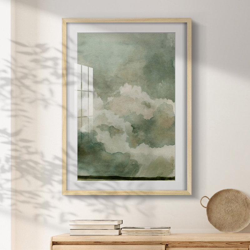 Coming Rain II -Framed Print, 28.5" H x 20.5" W, Natural