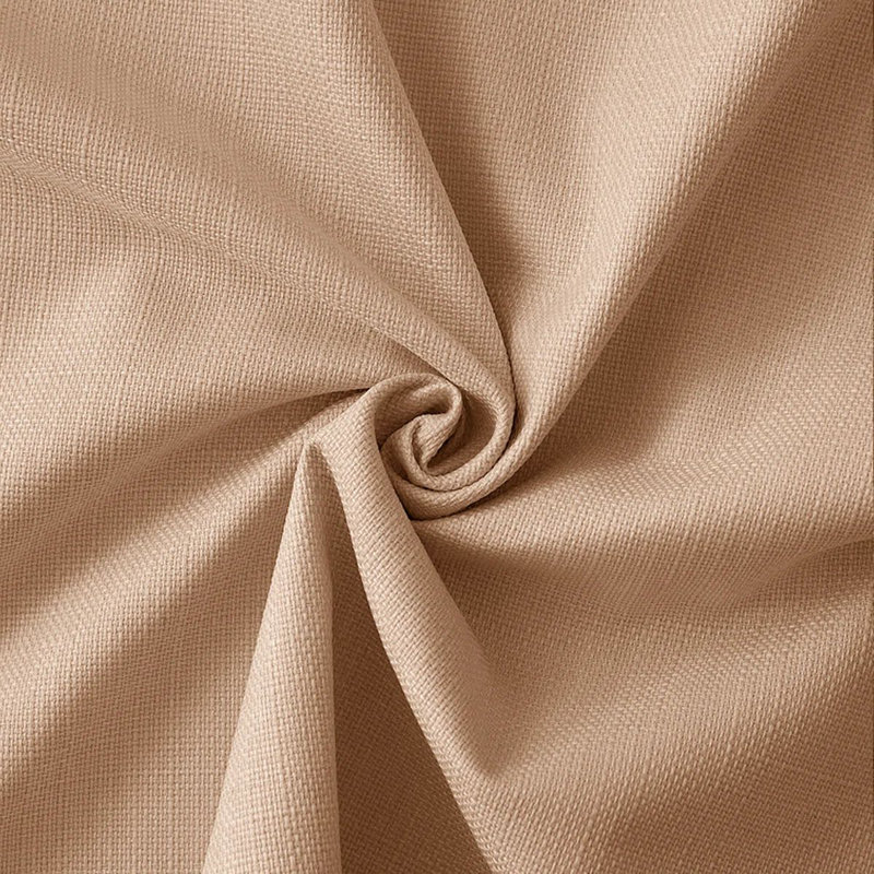Luxury Ready Made Blackout Eyelet Thermal Curtains (Set Of 2) , 117cm Width x 137cm Drop, Beige