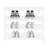 4 Tier Modern Minimalist Freestanding Rectangle Acrylic Shoe Storage Rack-849802061