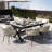 Discover Unmatched Flexibility In Alfresco Dining With Six Creatively Arranged Chairs Made Of Polyester Woven Tape And A Table That Expands From 62.9 To 82.6 Inches To Suit Any Occasion.